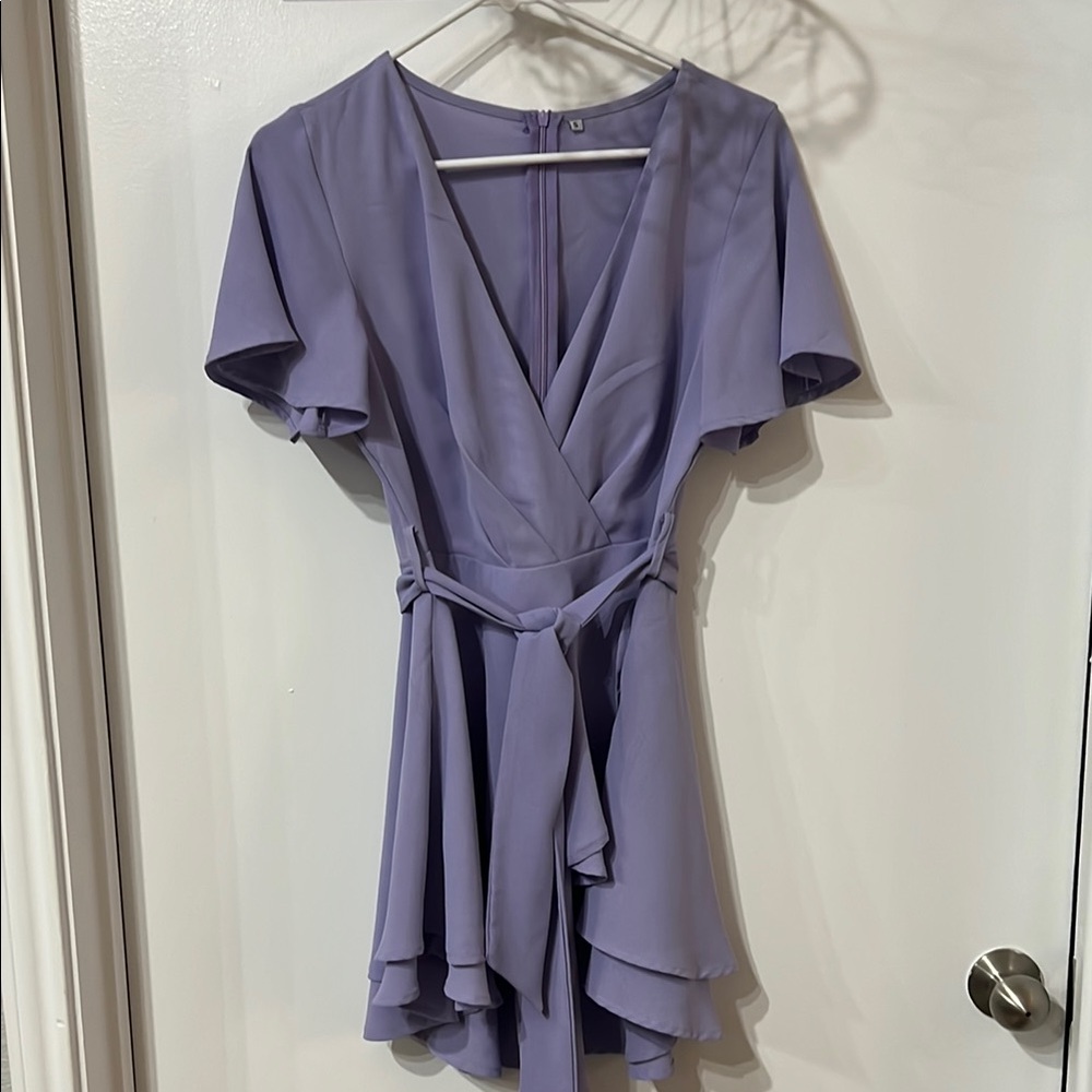 Amazon Asymmetrical Lavender Dress